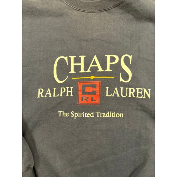 Chaps Ralph Lauren Mens Sweatshirt Large "The Spirited Tradition" - Picture 4 of 9